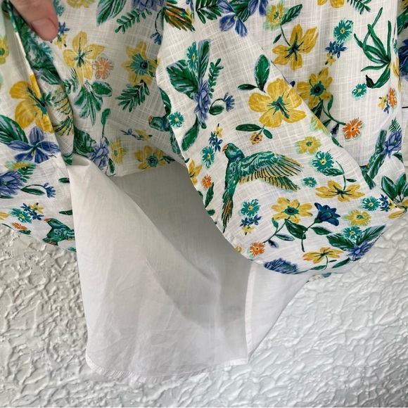 Old Navy Off the Shoulder Floral Summer Spring Cotton Sundress 3/4 Sleeve XL - Picture 5 of 9